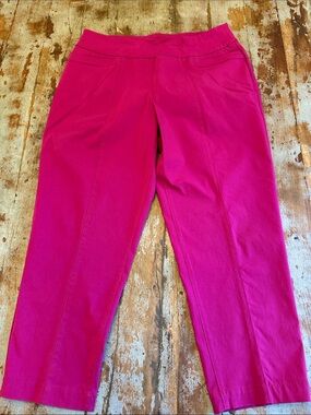Westbound Hot Pink Ponte Ankle Pants